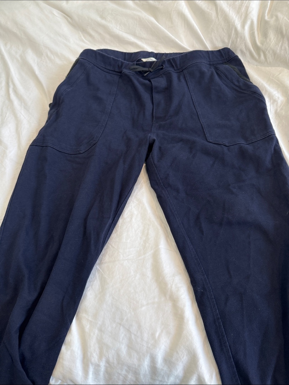 J Crew Men's Navy Drawstring Casual Pants